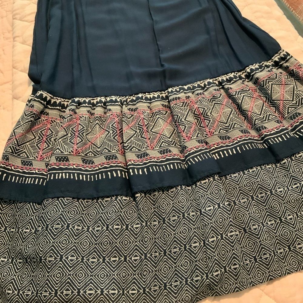 Loft navy blue sleeveless dress size S - Picture 6 of 6